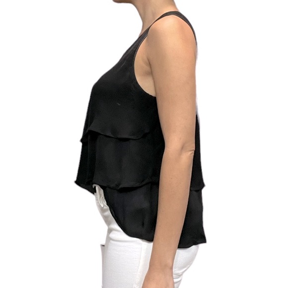 Parker 100% silk ruffle top. - Picture 2 of 5